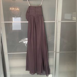 Donna Morgan chiffon dress in grey ridge